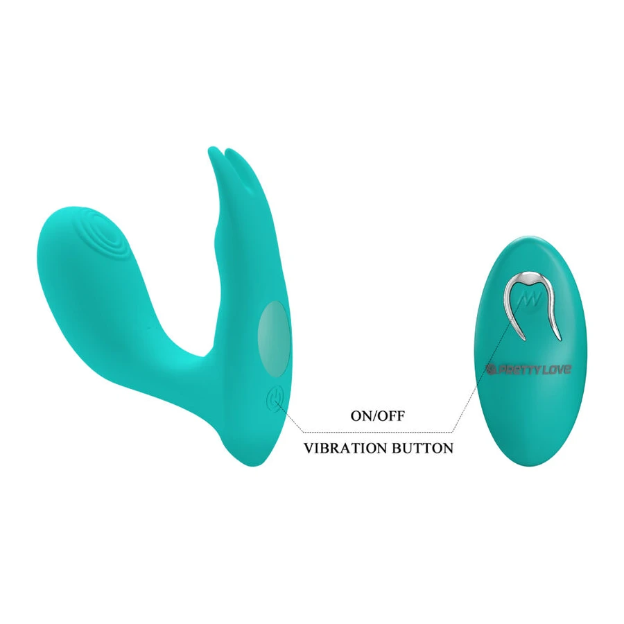 PRETTY LOVE - IDABELLE VIBRATION  PULSATION FERNBEDIENUNG BLAU